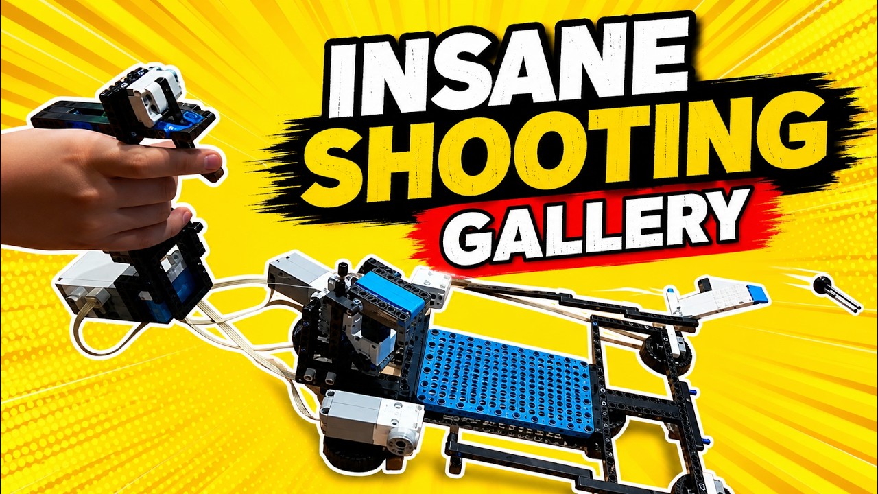 I built a shooting gallery with Lego!!!!