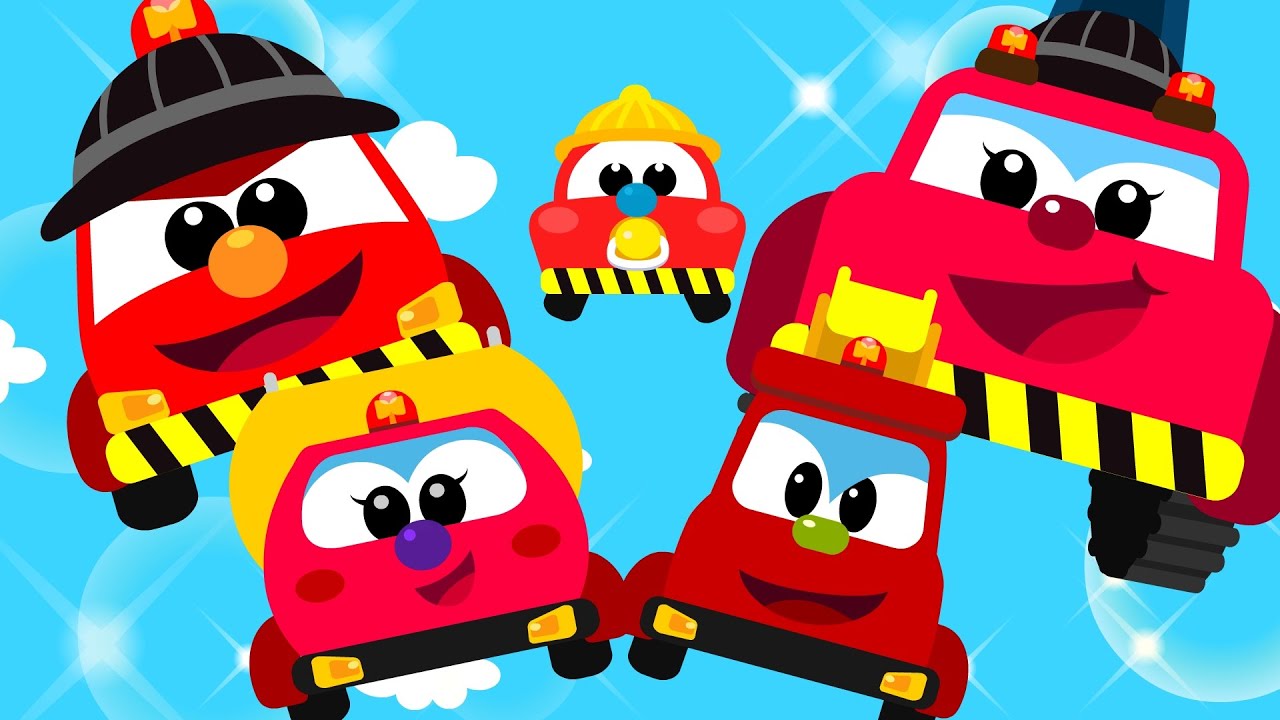 Finger Family – Fire Truck Heroes! 🔥 |Car Song | Nursery Rhymes & Kids Songs