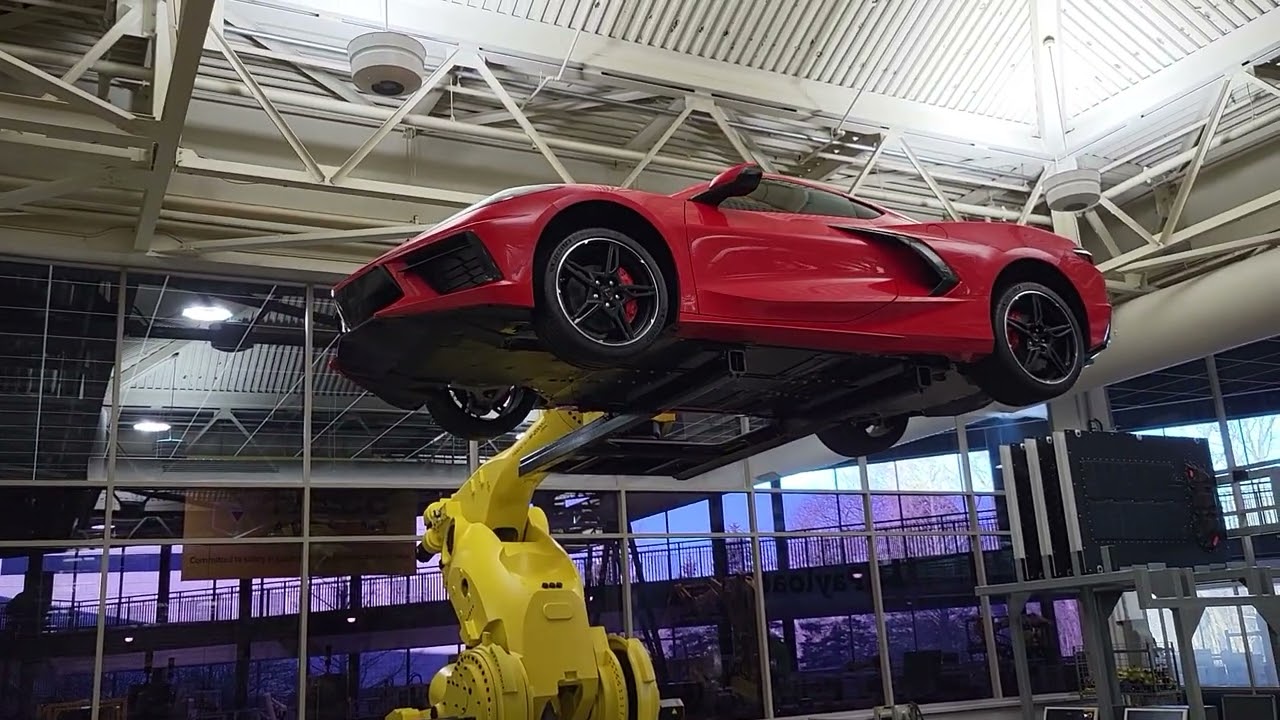 Fanuc Robot Picks up a Chevrolet Corvette