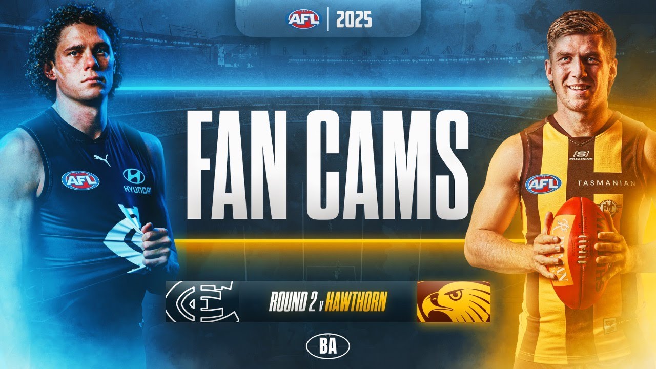 Fan Cams | Carlton v Hawthorn | AFL Round 2, 2025