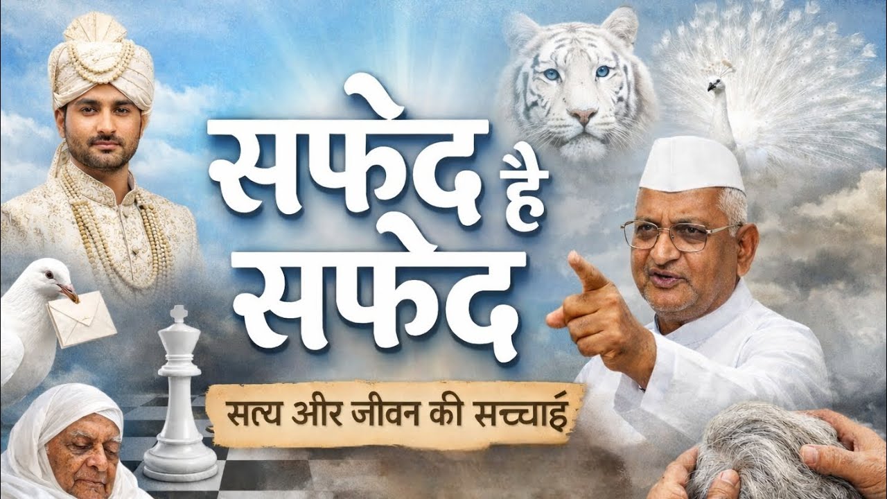 सफेद है सफेद | White Ki Kahani | Hindi Poem Song on Truth & Life | 