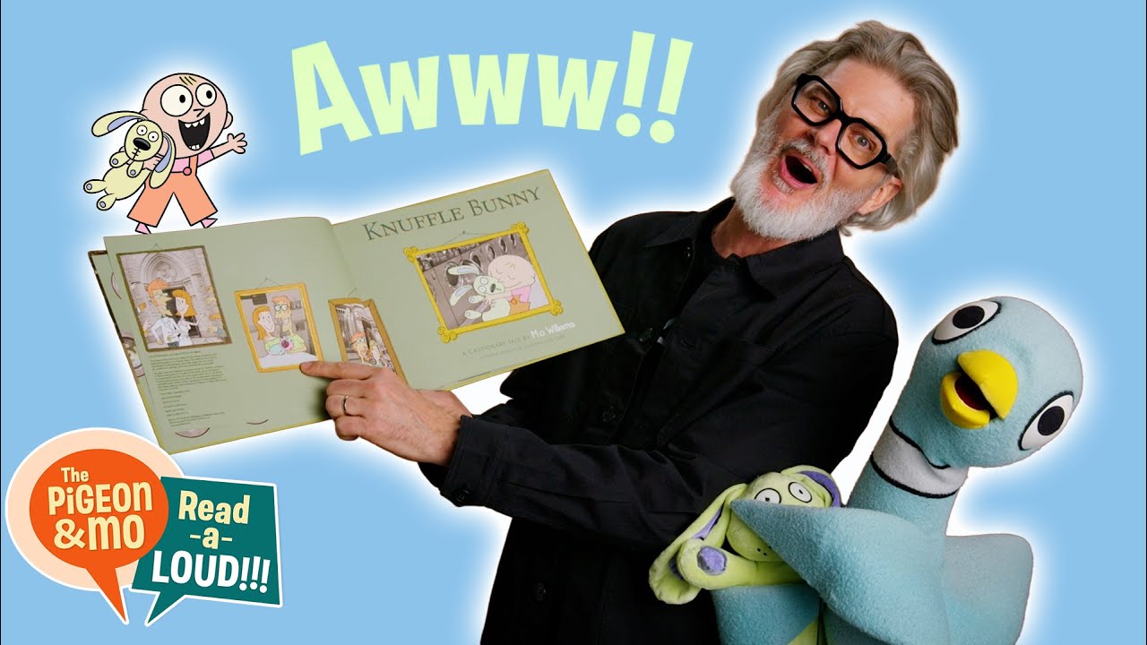 Knuffle Bunny 🐰👧 | The Pigeon & Mo Read-a-LOUD!!! | Hidden Pigeon Channel