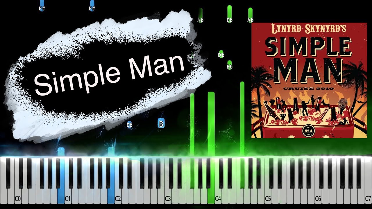 Lynyrd Skynyrd - Simple Man Piano Tutorial
