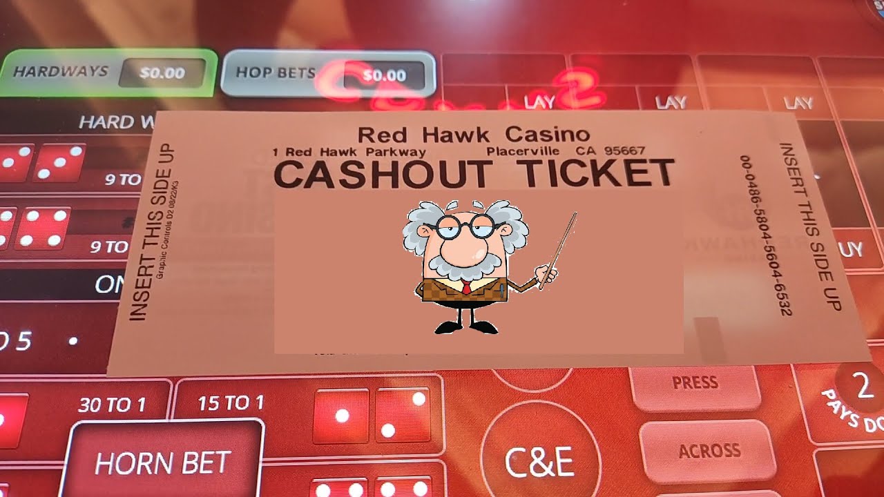 Игра Bubble Craps на $200 и тирада в казино Red Hawk в Плейсервилле, Калифорния