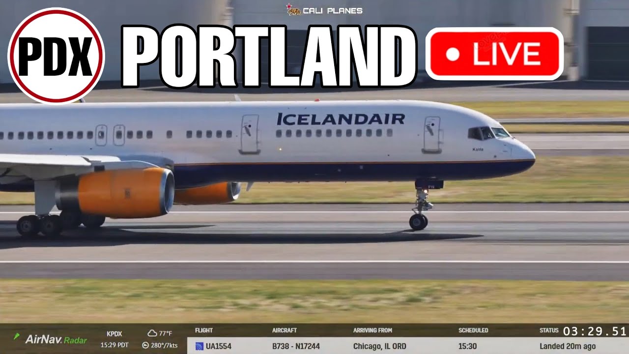 KPDX LIVE |  SEPTEMBER 28, 2025 | Portland Oregon Int Airport LIVE STREAM WEBCAM IRL