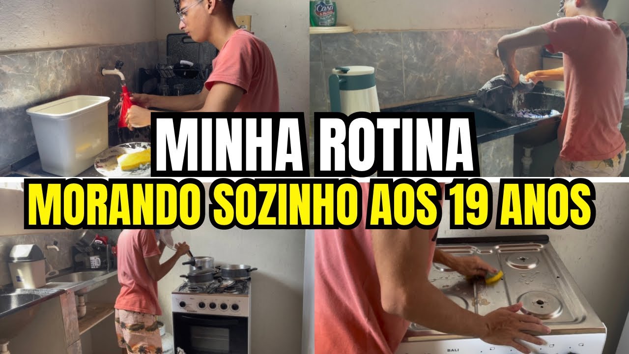 MINHA ROTINA MORANDO SOZINHO AOS 19 ANOS! 🏠😍