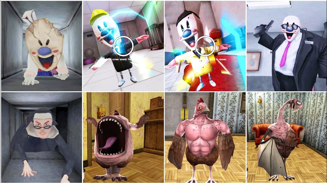 Ice Scream 4 Vs Evil Nun 2 All Jumpscares