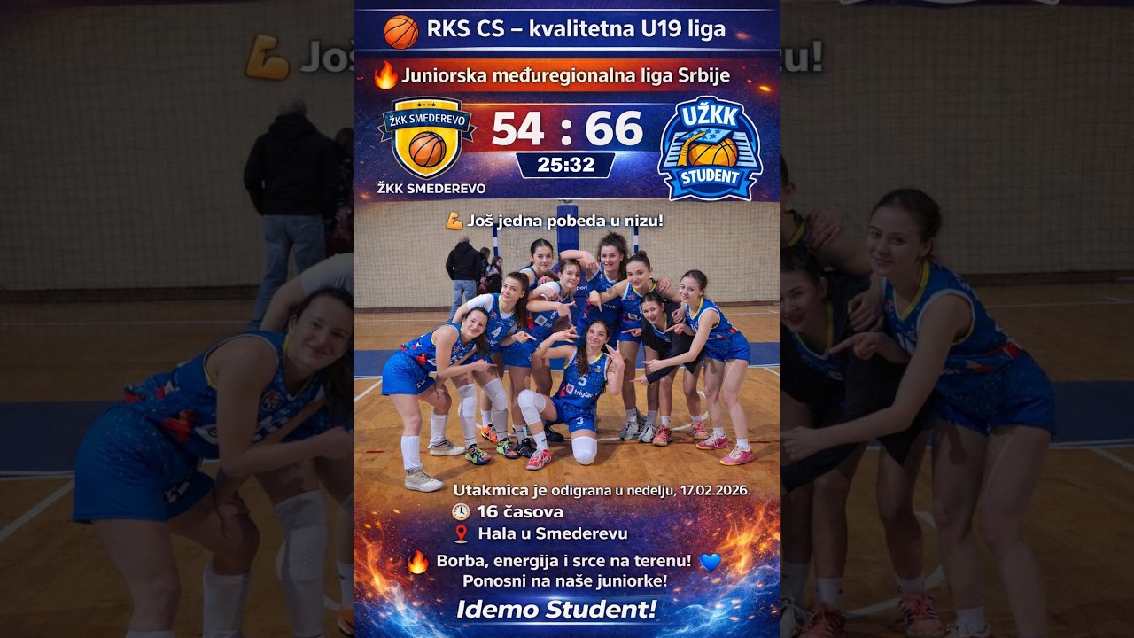 9. Kolo: Smederevo - Student - 17.02.2026.