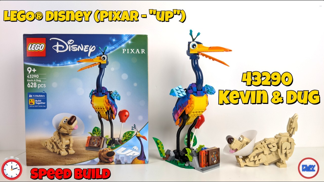 Building the LEGO® Disney 43290 Kenvin & Dug (From Pixar movie 