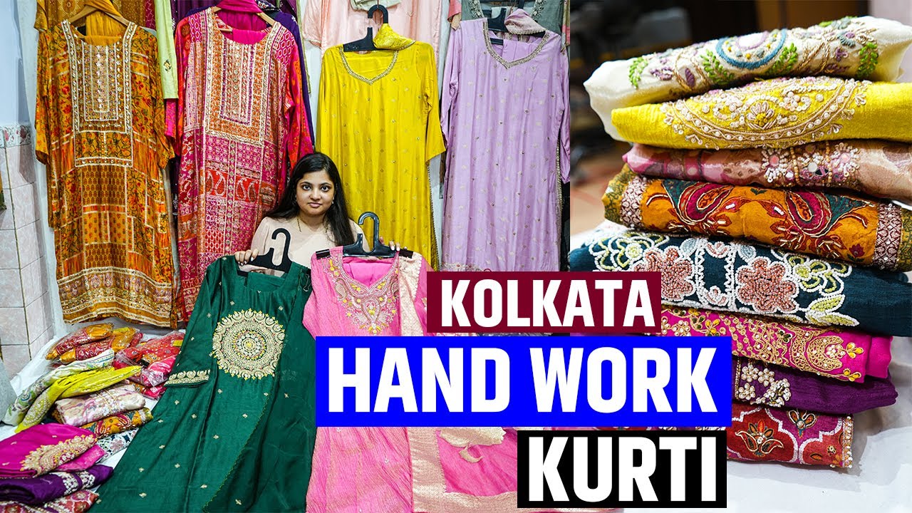 Kolkata Hand Work Kurti ( Cotton / Silk / Fancy ) Manufacturer and Wholesaler in Kolkata, Barabaza
