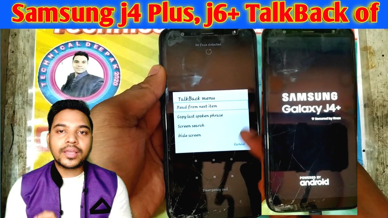 Samsung j6 Plus TalkBack disable Samsung j4+ TalkBack off