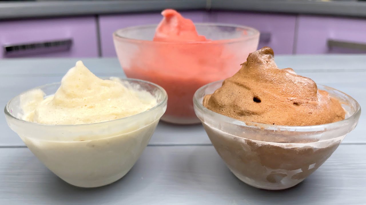 Nat&uuml;rliches Eis ohne Zucker! Nur 2 Zutaten!