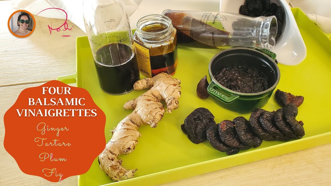 FOUR AMAZING SAUCES: with BALSAMIC VINEGAR: Ginger, Tartare, Fig &  HOISIN type Prune and DUCK SAUCE