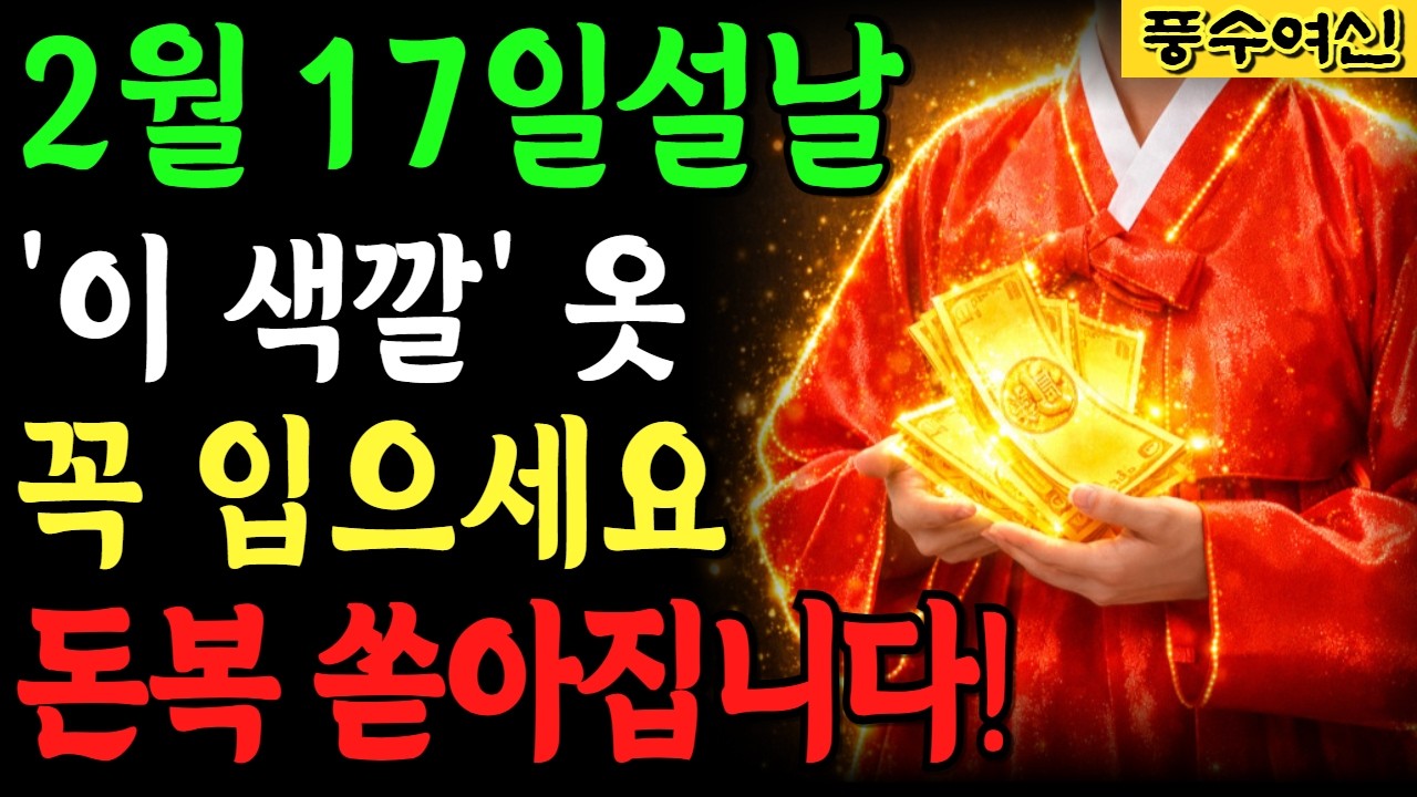 이번 설날에는 ‘이런 색깔 옷’ 꼭 입으세요｜돈복 흐름이 자연스럽게 바뀝니다ㅣ풍수ㅣ행복한 노후ㅣ65세이상 건강을 지키는 습관ㅣ오디오북