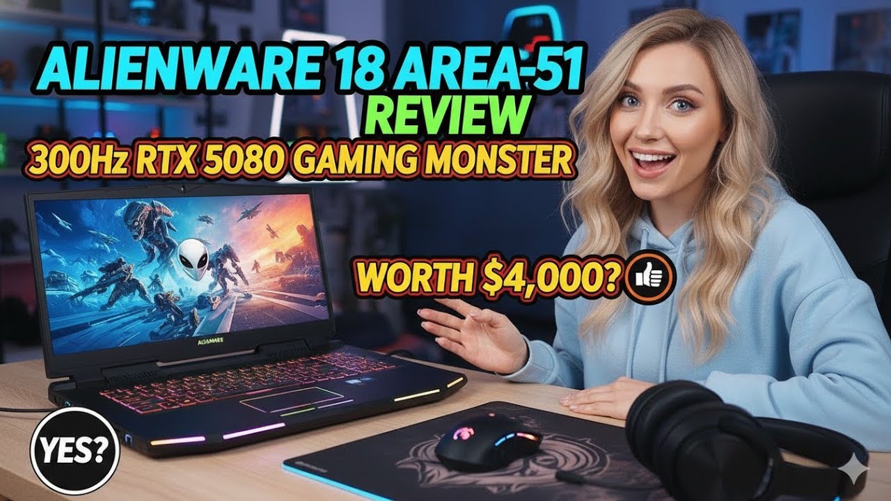 Alienware 18 Area-51 Review: 300Hz RTX 5080 Gaming MONSTER Worth $4,000?