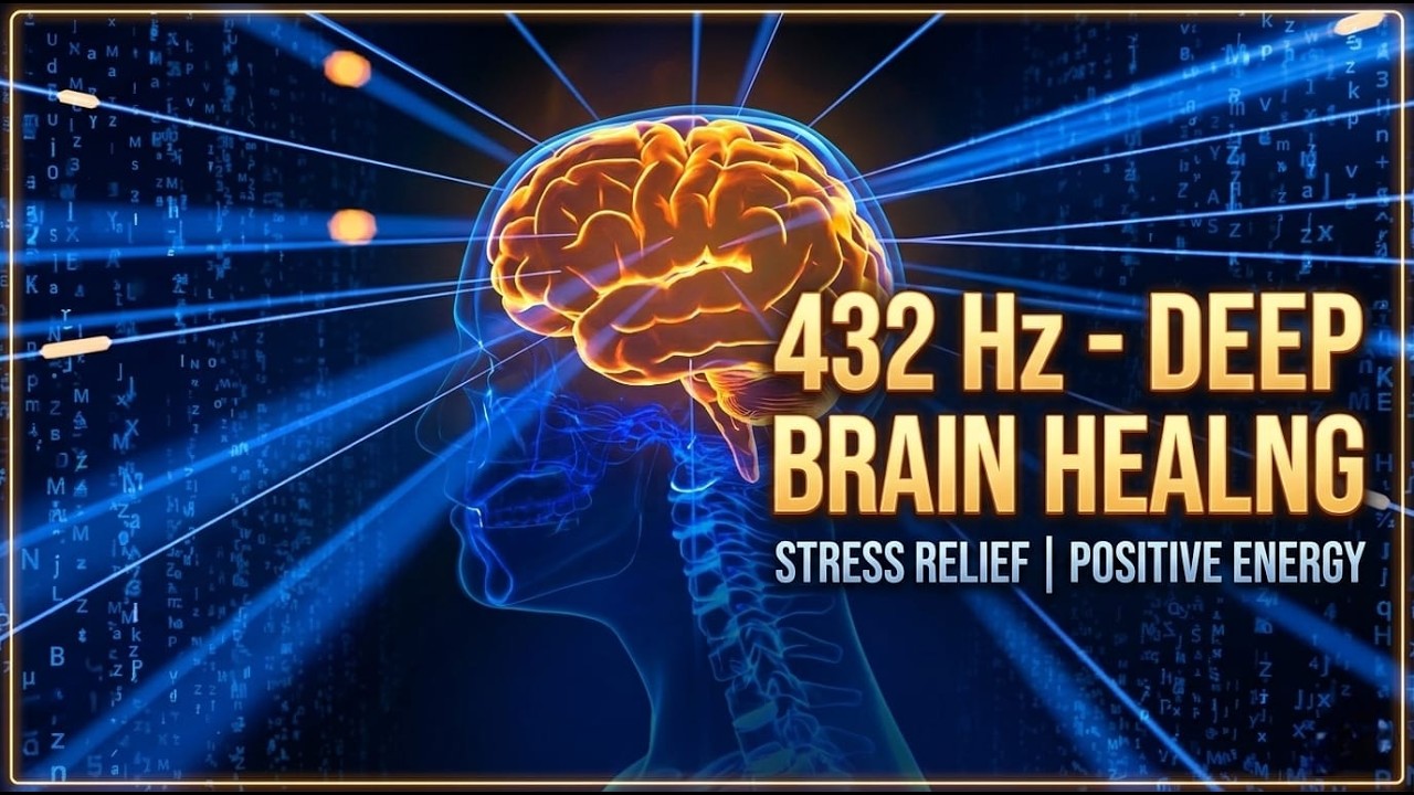 432 Hz Deep Brain Healing | Release Stress & Activate Positive Energy