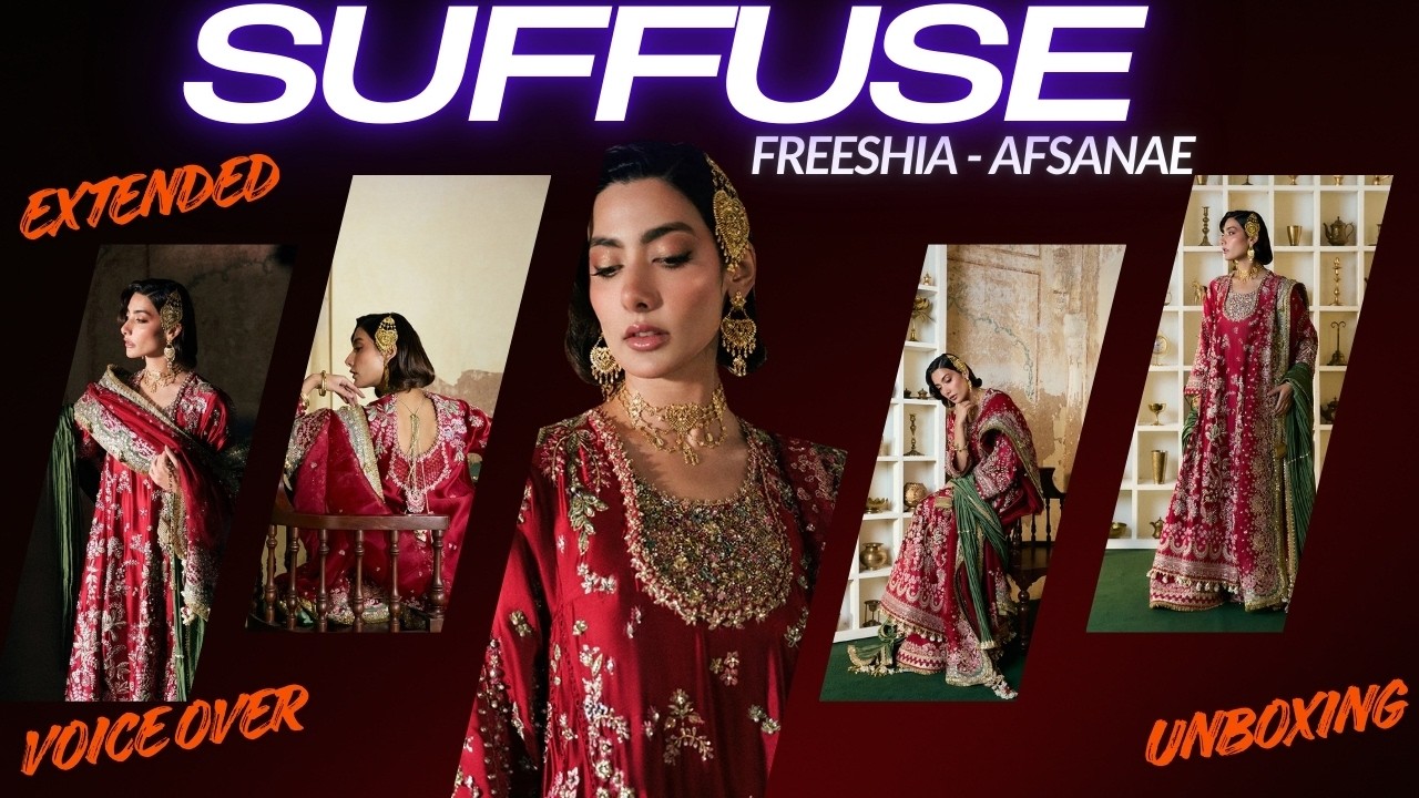 Suffuse Afsanae Extended Unboxing with Voice Over | Luxury Lawn 2026 | Detailed Review