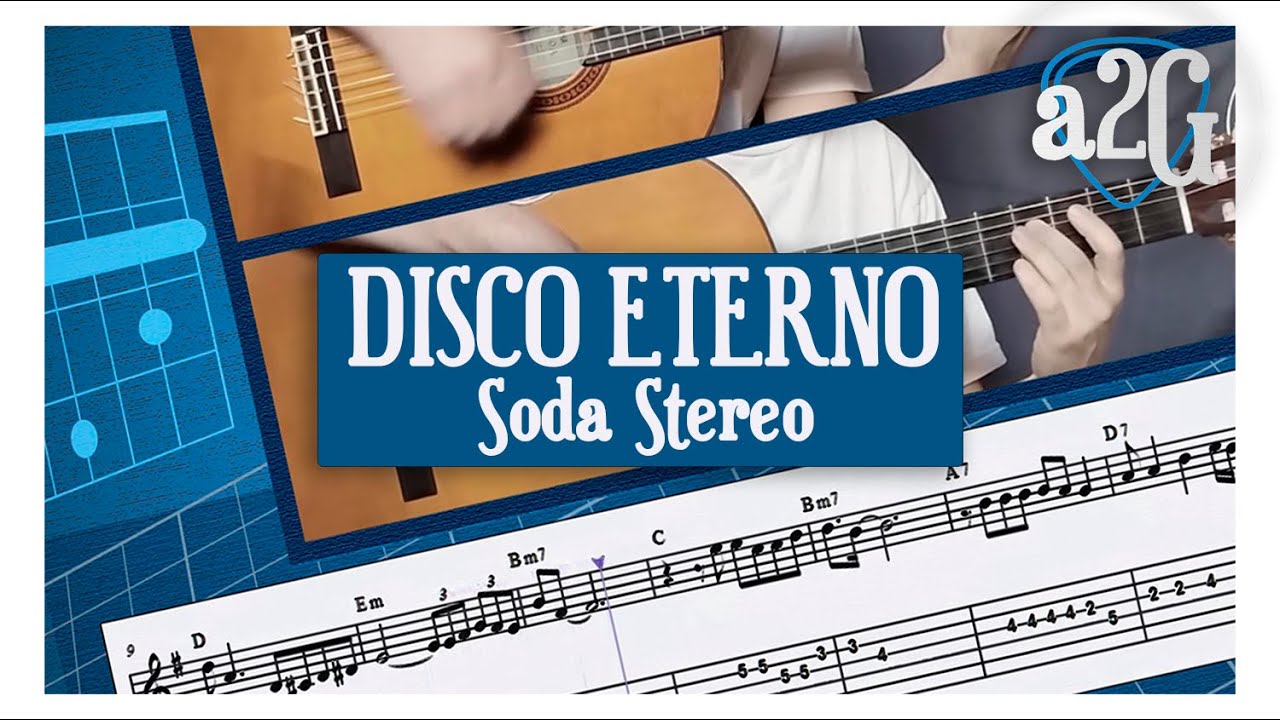 Disco eterno (Soda Stereo) ▶ A Dos Guitarras | Tutorial con Partitura y Tablatura