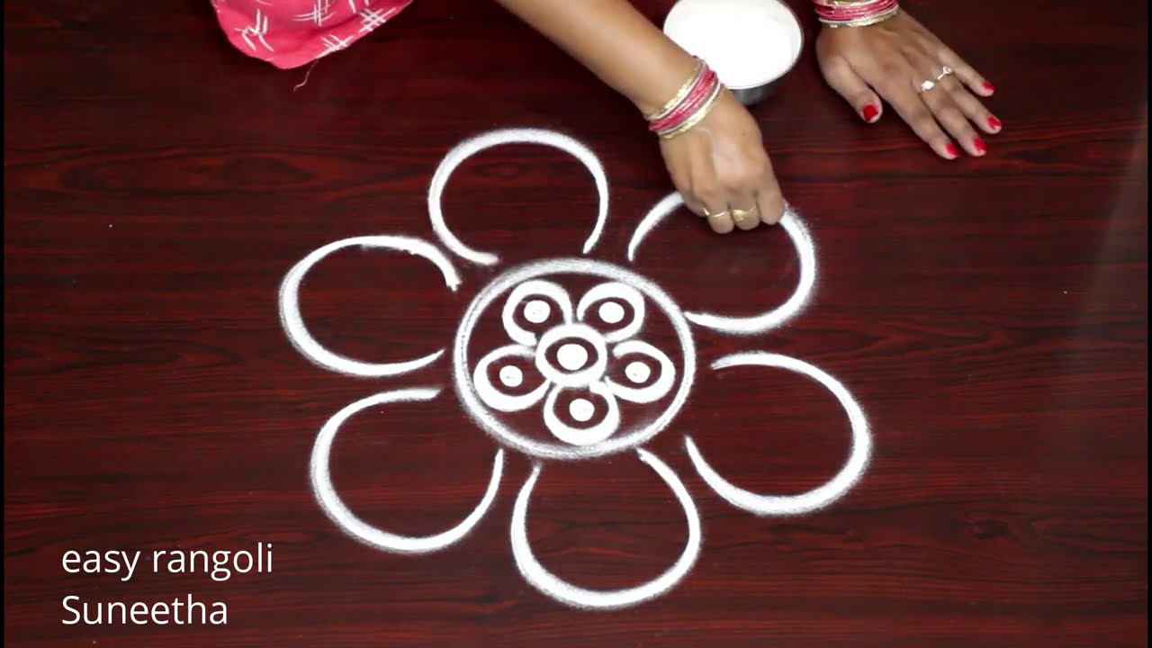 Episode - 42 easy Freehand rangoli kolam designs - Small muggulu