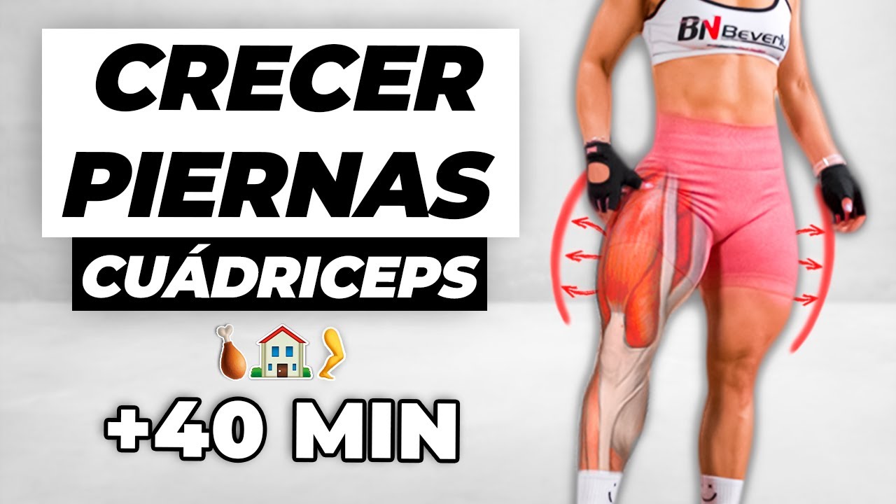 RUTINA EFECTIVA para PIERNAS [CUÁDRICEPS] en CASA 🍗 Rutina en Tiempo Real