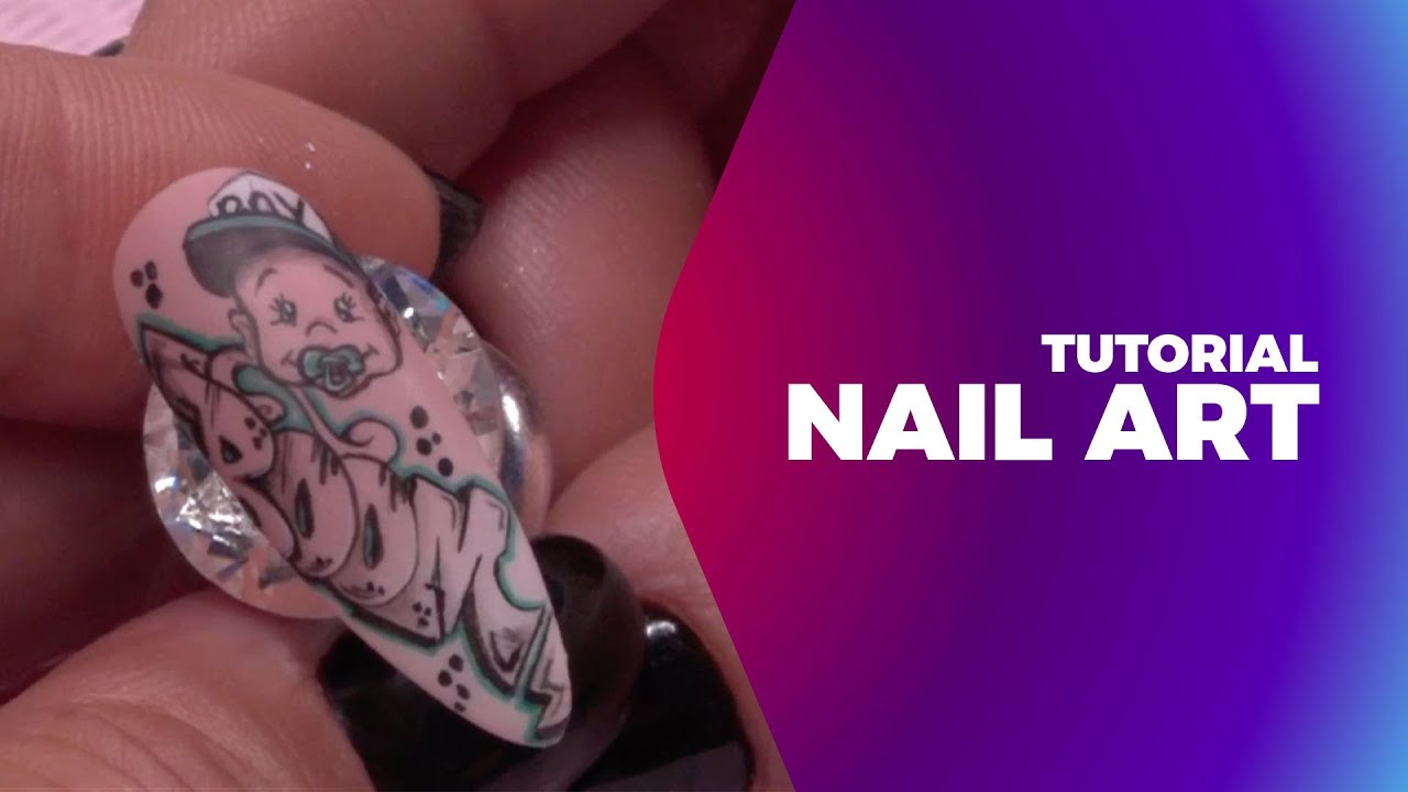 Nail Art Tutorial - Babyboom Cartoon (NTL NL Seizoen 5 - Show 7)