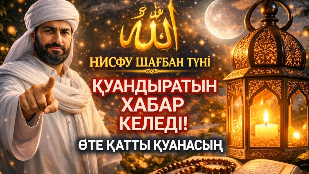 🤲 Нисфу Шағбан түні — жақында сені қатты қуантатын жақсы жаңалық келеді