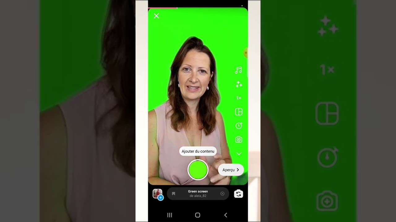 Ajouter un écran vert à votre réel. tutoriel Instagram Reels. Business en ligne. Astuces vidéo.