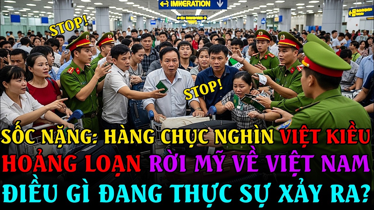 Sốc Nặng: Hàng Chục Nghìn Việt Kiều Hoảng Loạn Rời Mỹ Về Việt Nam – Điều Gì Đang Thực Sự Xảy Ra?
