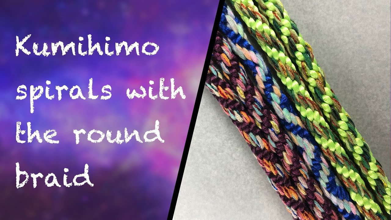 Kumihimo Spirals with the round braid