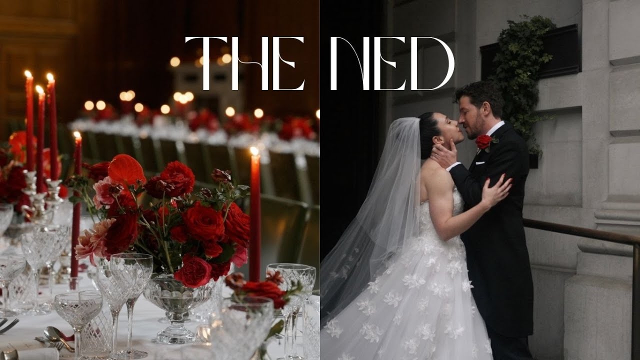 Sumptuous and stylish red theme wedding at The Ned, London