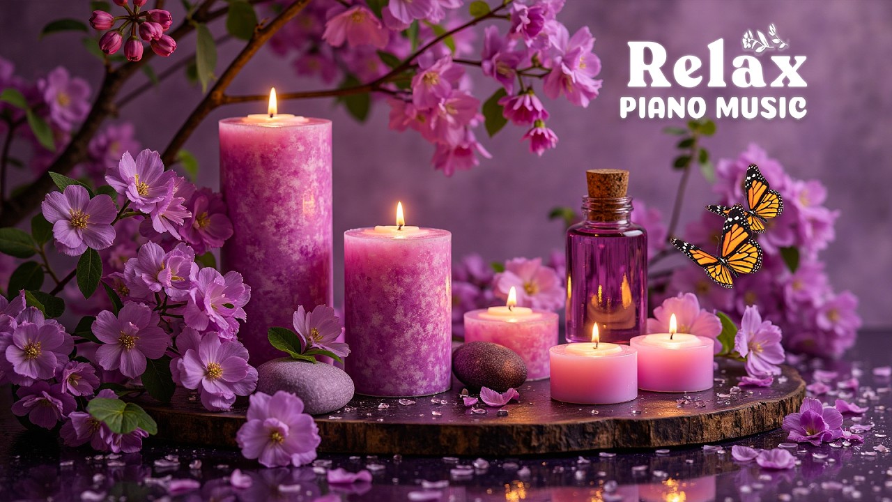 Фортепианная музыка + свечи 🌙 Спокойствие, эмоциональное исцеление, глубокая безмятежная ночь