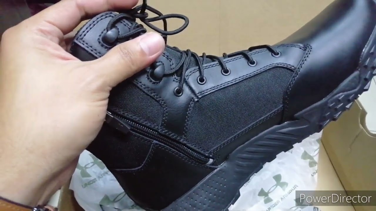 Underarmour Stellar Side Zip boots #unboxing #review #tactical #underarmour