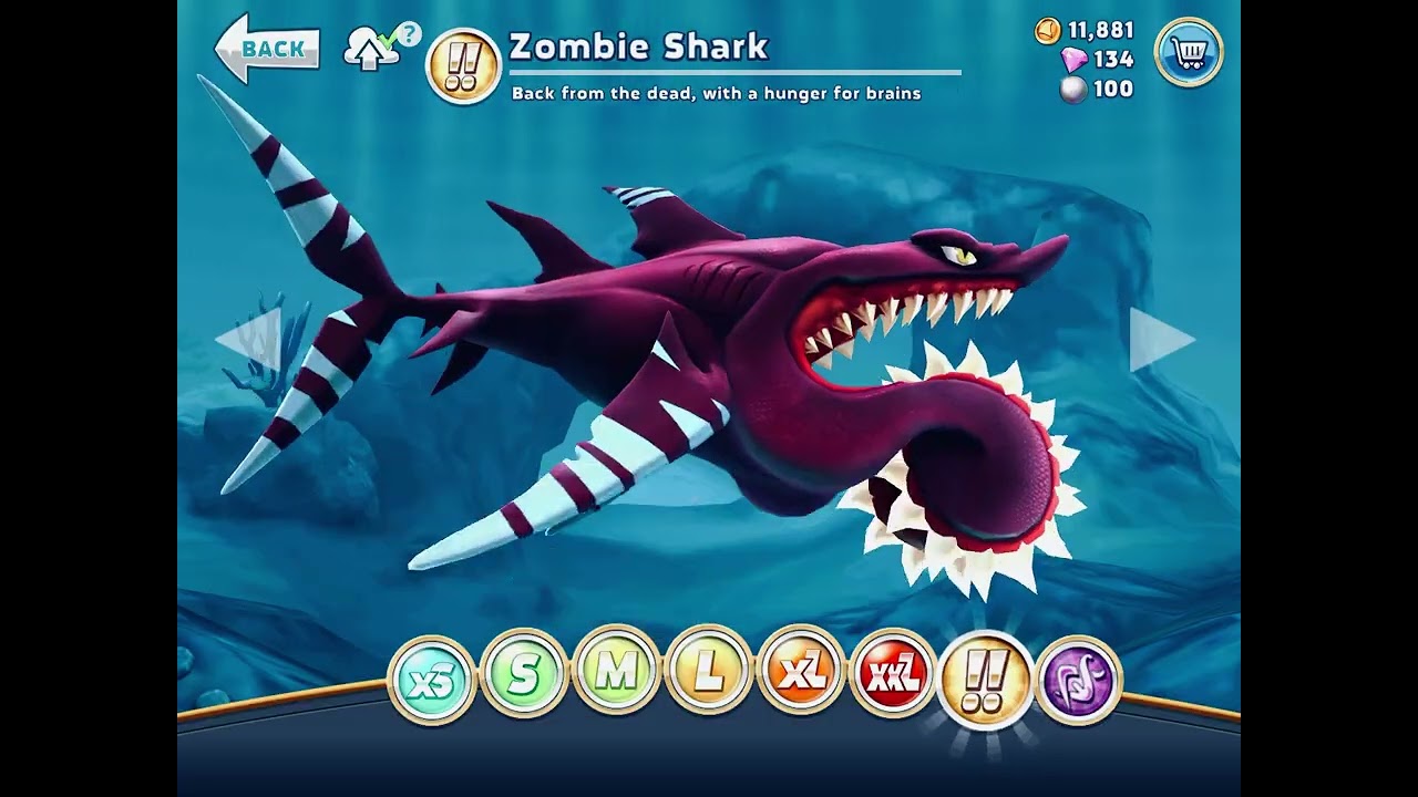 From spike to the reaper of the sea ( hungry shark world)