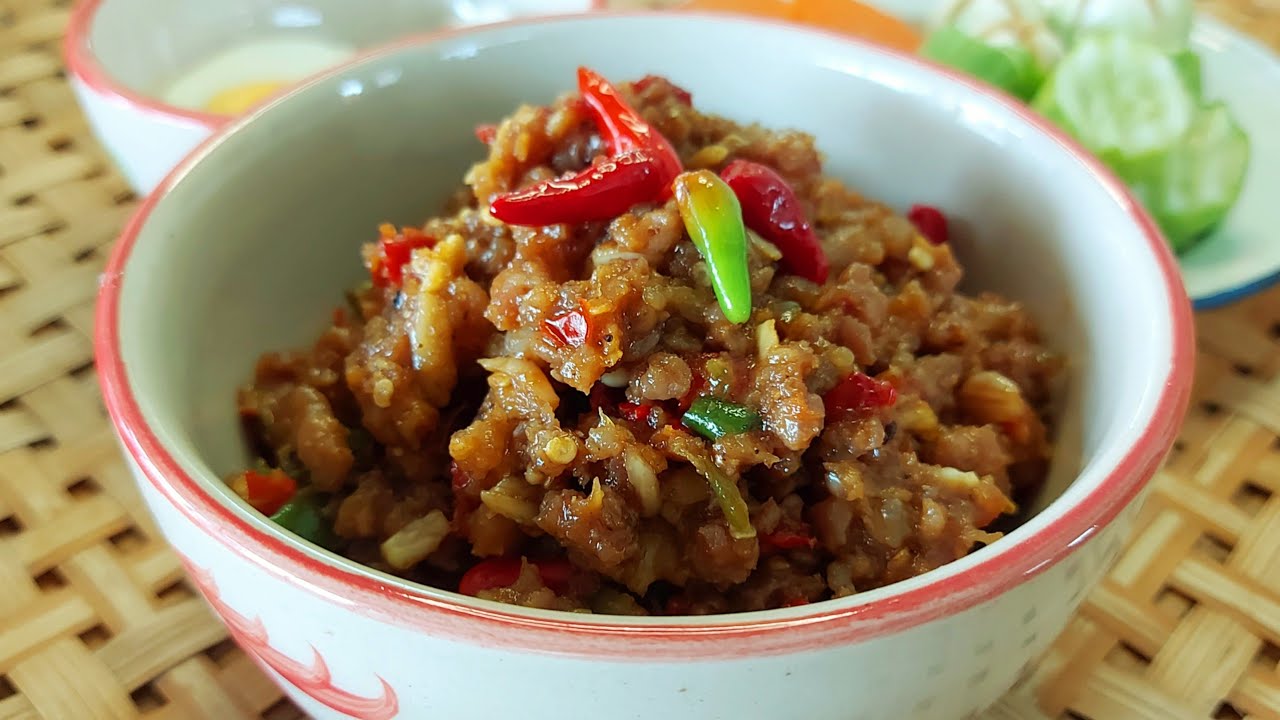 แจกสูตรกะปิคั่วหมูสับ เมนูอร่อยต้องบอกต่อ/ครัวกัณฐมณี channel