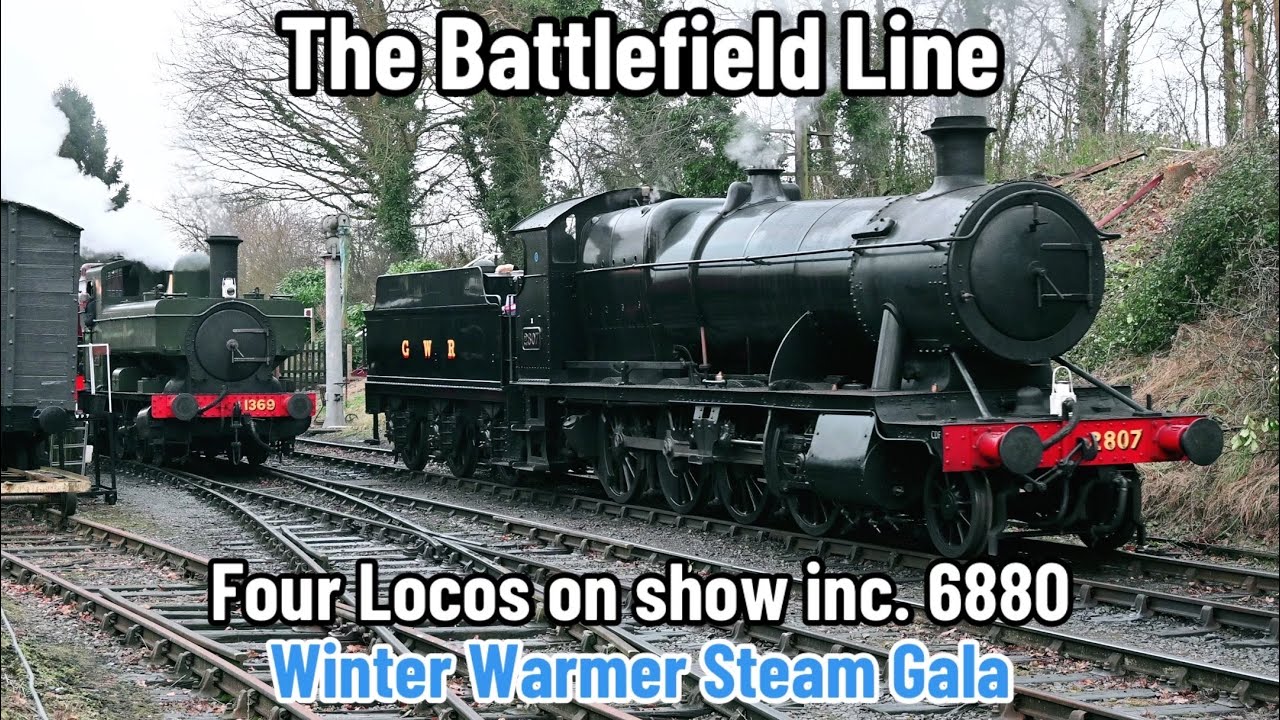 The Battlefield Line | Winter Warmer Steam Gala | Shunt about at Shackerstone! 2807 MISSED A TURN!