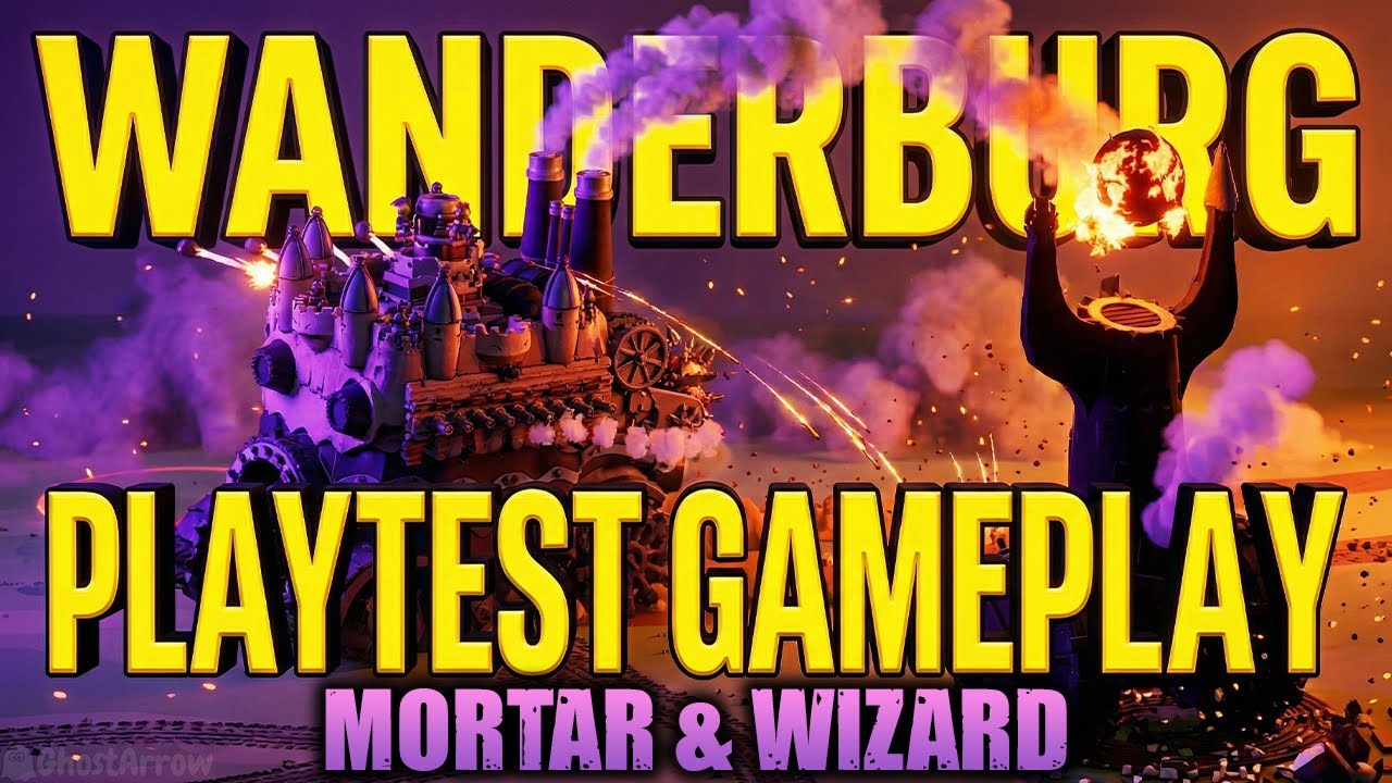 Wanderburg Playtest Gameplay - Mortar & Wizard Builds (No Commentary)