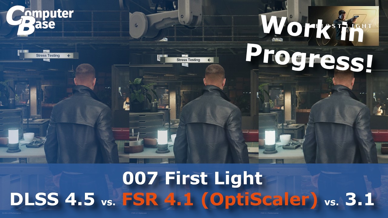 007 First Light: DLSS 4.5 vs. FSR 4.1 (OptiScaler) vs. FSR 3.1 - WIP!