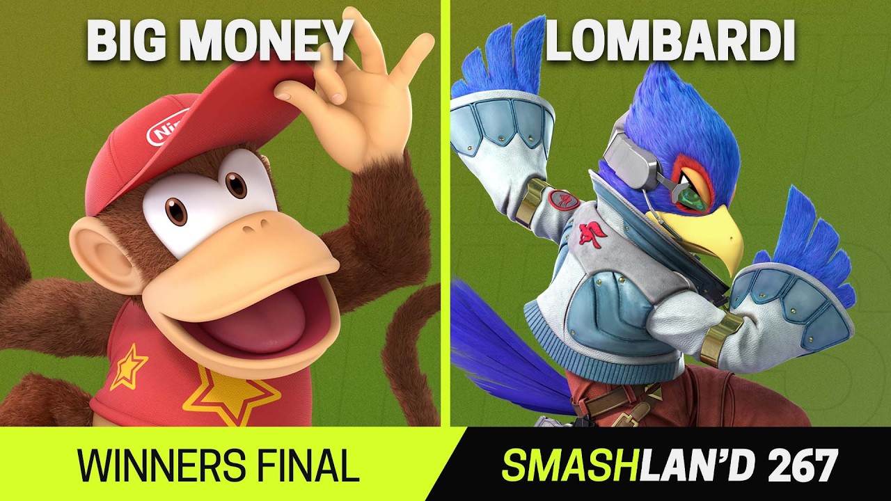 SmashLAN'd 267 Winners Final - Big Money (Diddy Kong) vs Lombardi (Falco) - SSBU Tournament