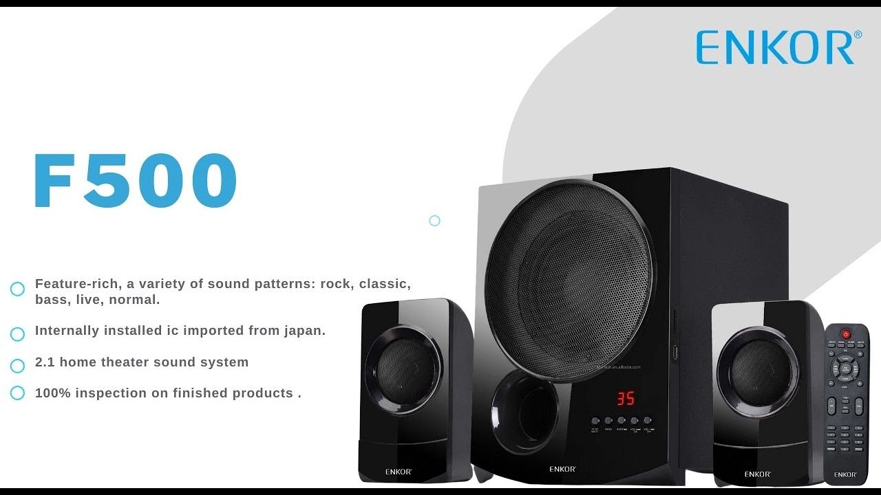 [Enkor] F500 2.1 Home Theater System