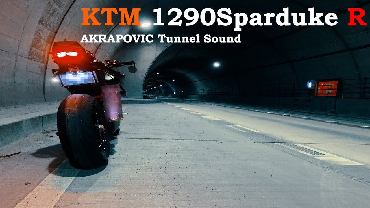 AKRAPOVIC Tunnel Sound | KTM 1290superdukeR 2020【PURE SOUND】