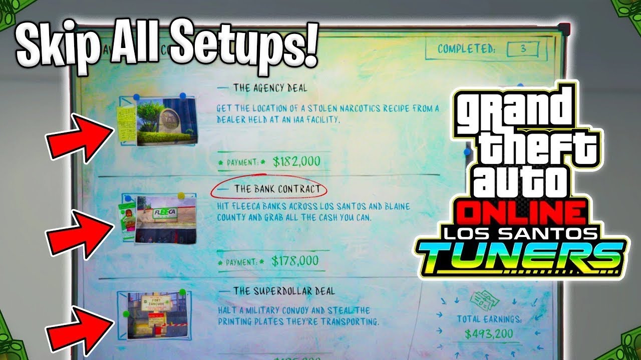 SKIP NEW CONTRACT SETUPS AT YOUR AUTO SHOP GLITCH TUNERS | GTA 5 ONLINE