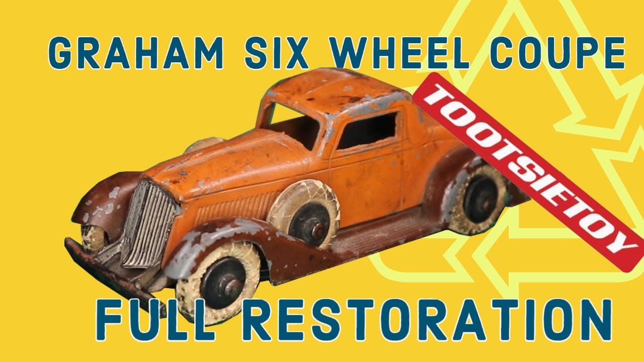 Tootsietoy Graham Six Wheel Coupe Restoration - 85 years old!