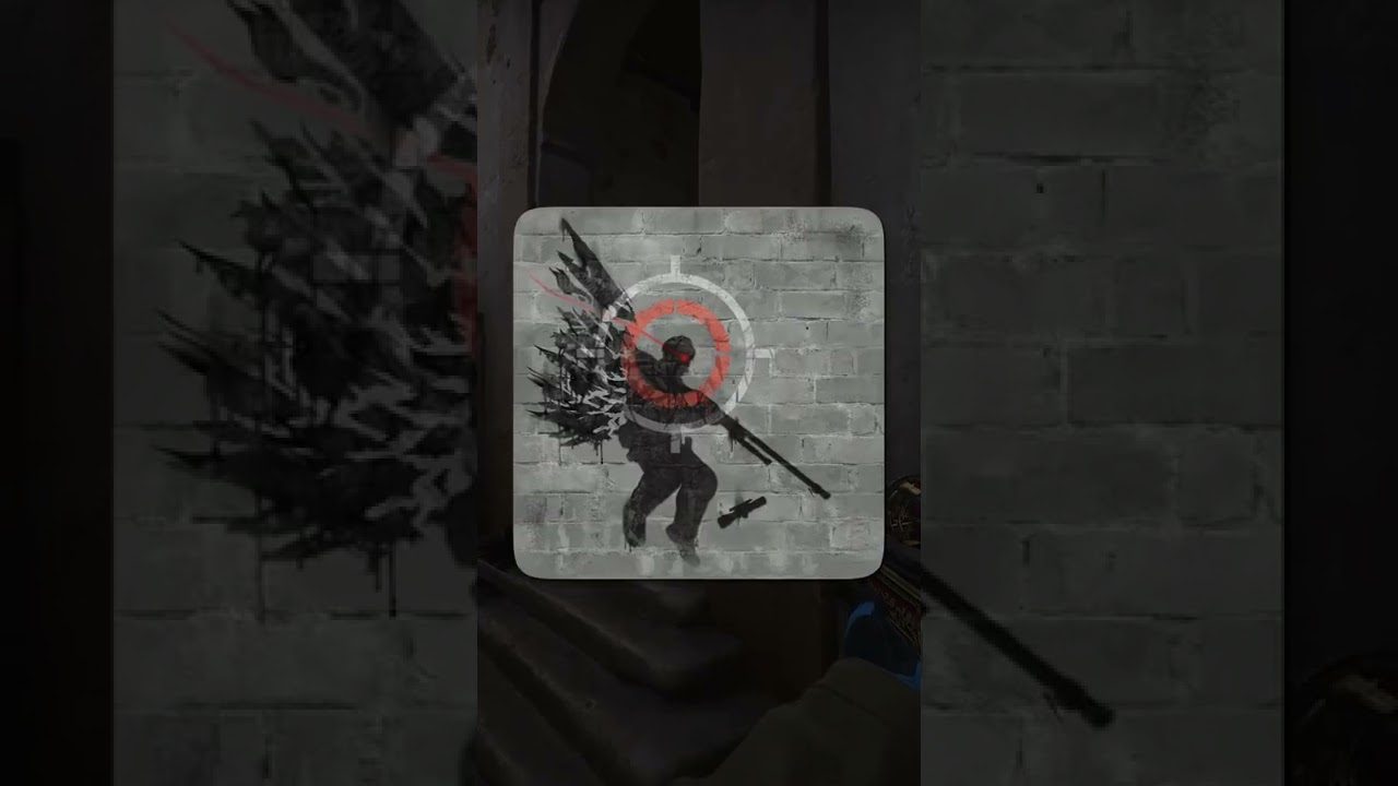 AKCJE KT&Oacute;RE DOSTAŁY GRAFFITI W CS:GO! #shorts