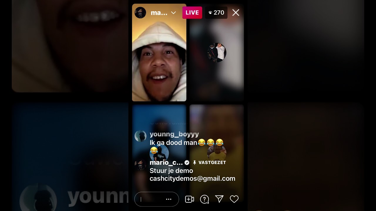 Mario cash live met kl kl word geroast door Ella