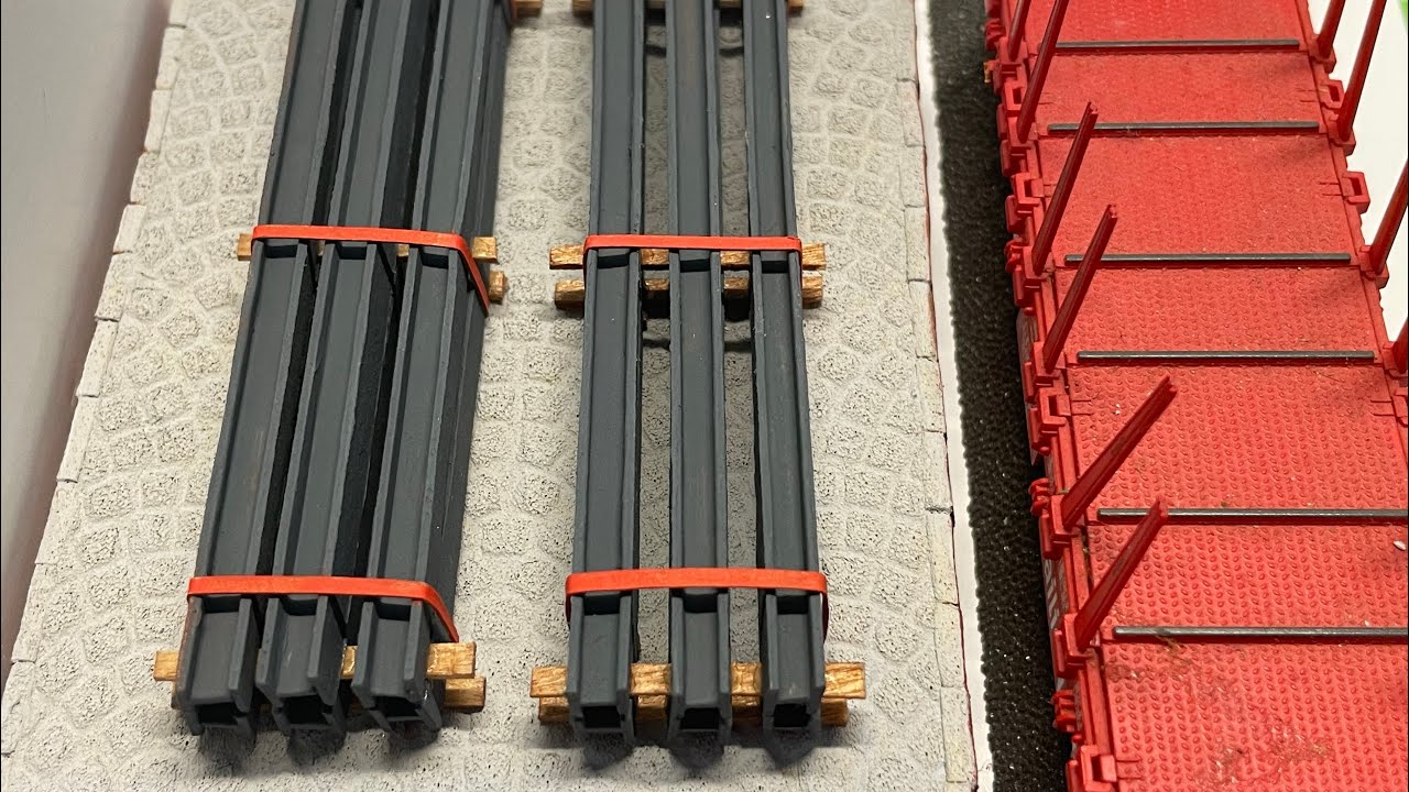 „Stahlträgerladegut“ für Modelleisenbahnen selbst erstellen