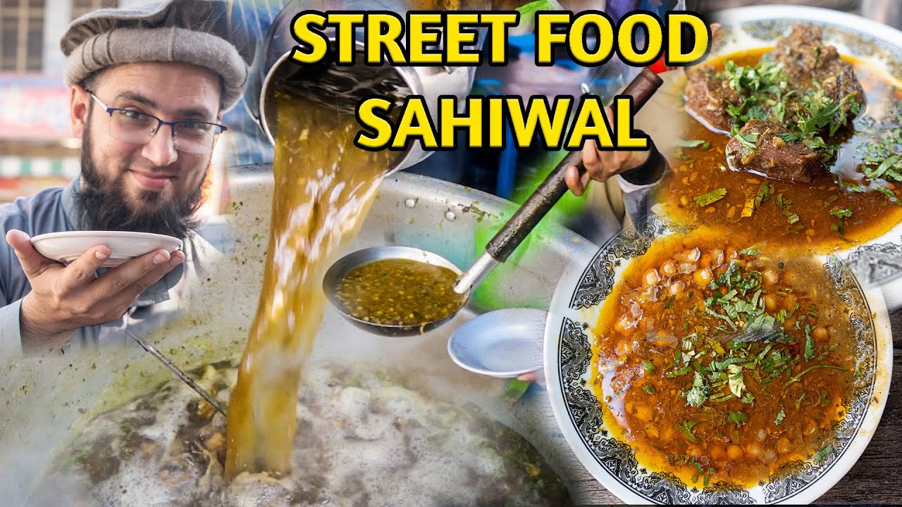 Street Food Tour Around Pakistan | Naan Chanay, Beef Paye, Qalaqand, Barfi in Sahiwal | Street Food