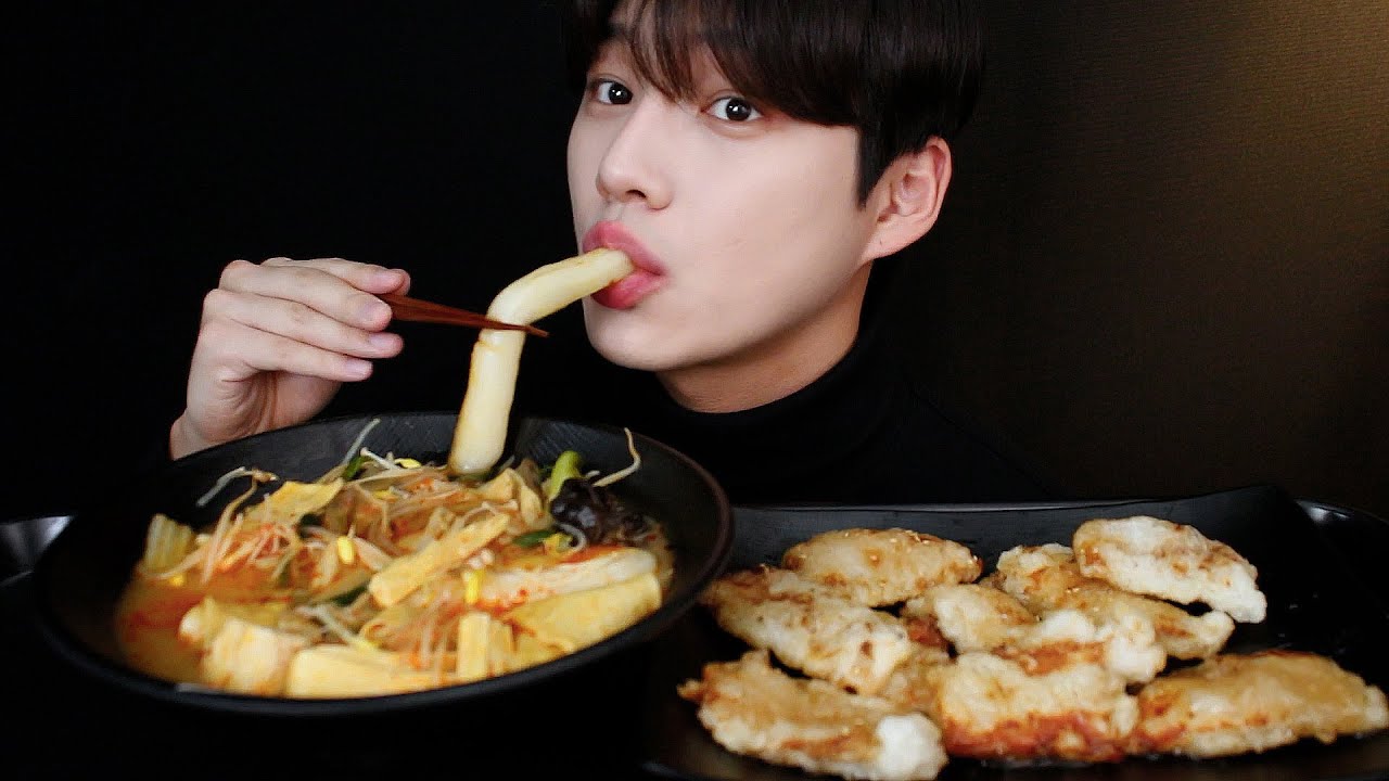 마라탕,꿔바로우 먹방 ASMR Spicy Chinese Hot Pot Malatang,Guobaorou Mukbang