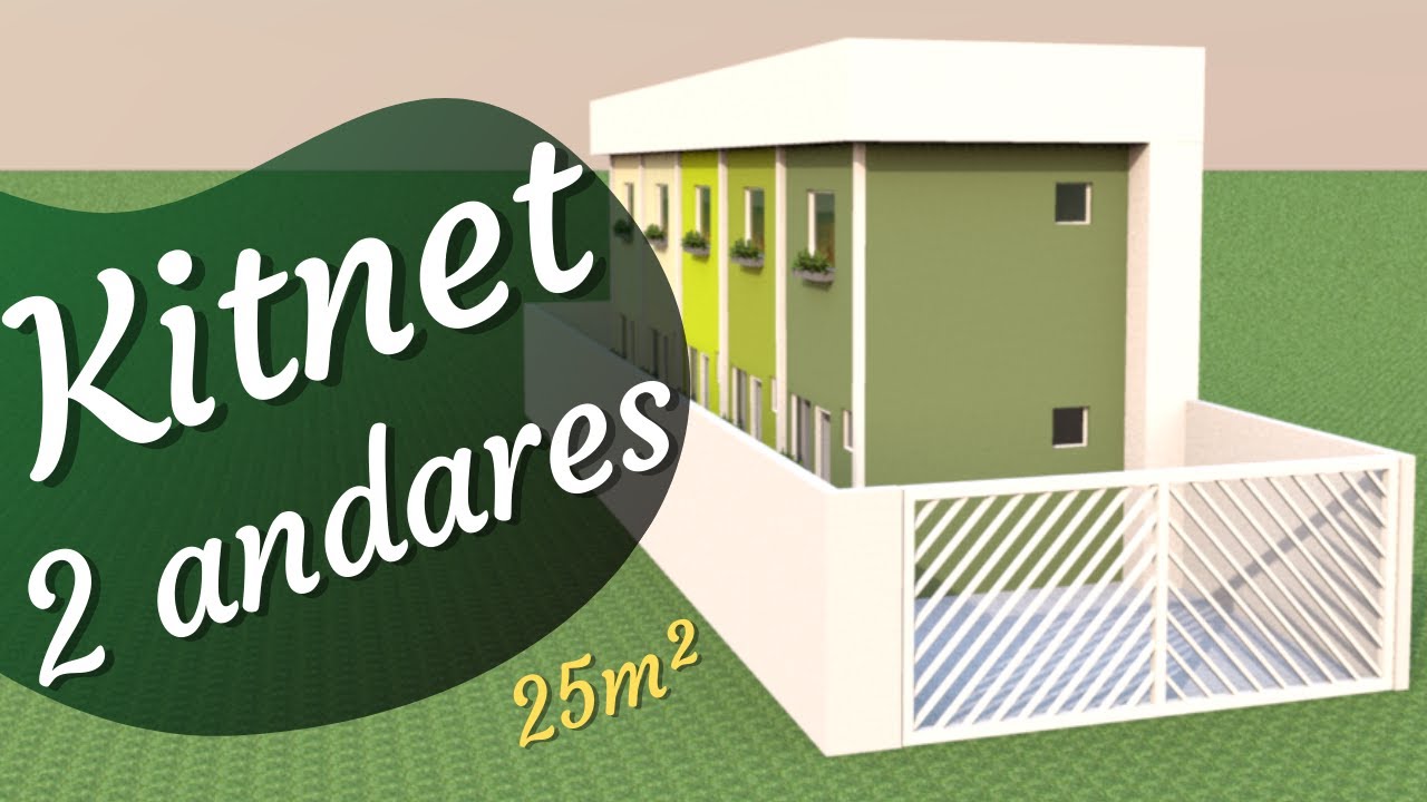 KITNET COM 2 ANDARES (25 M²) | TERRENO ESTREITO - 6x20 | MINI CASA