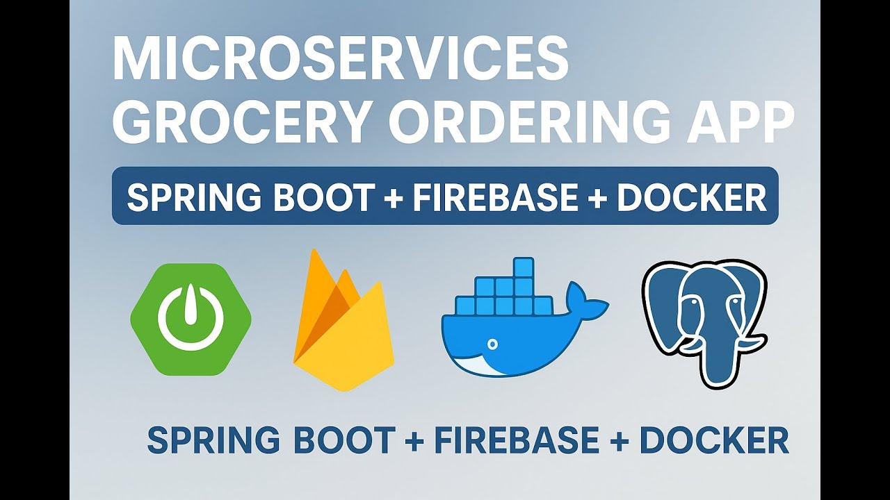 Build a Microservices-Based Grocery Ordering Platform | Spring Boot + Firebase + Docker