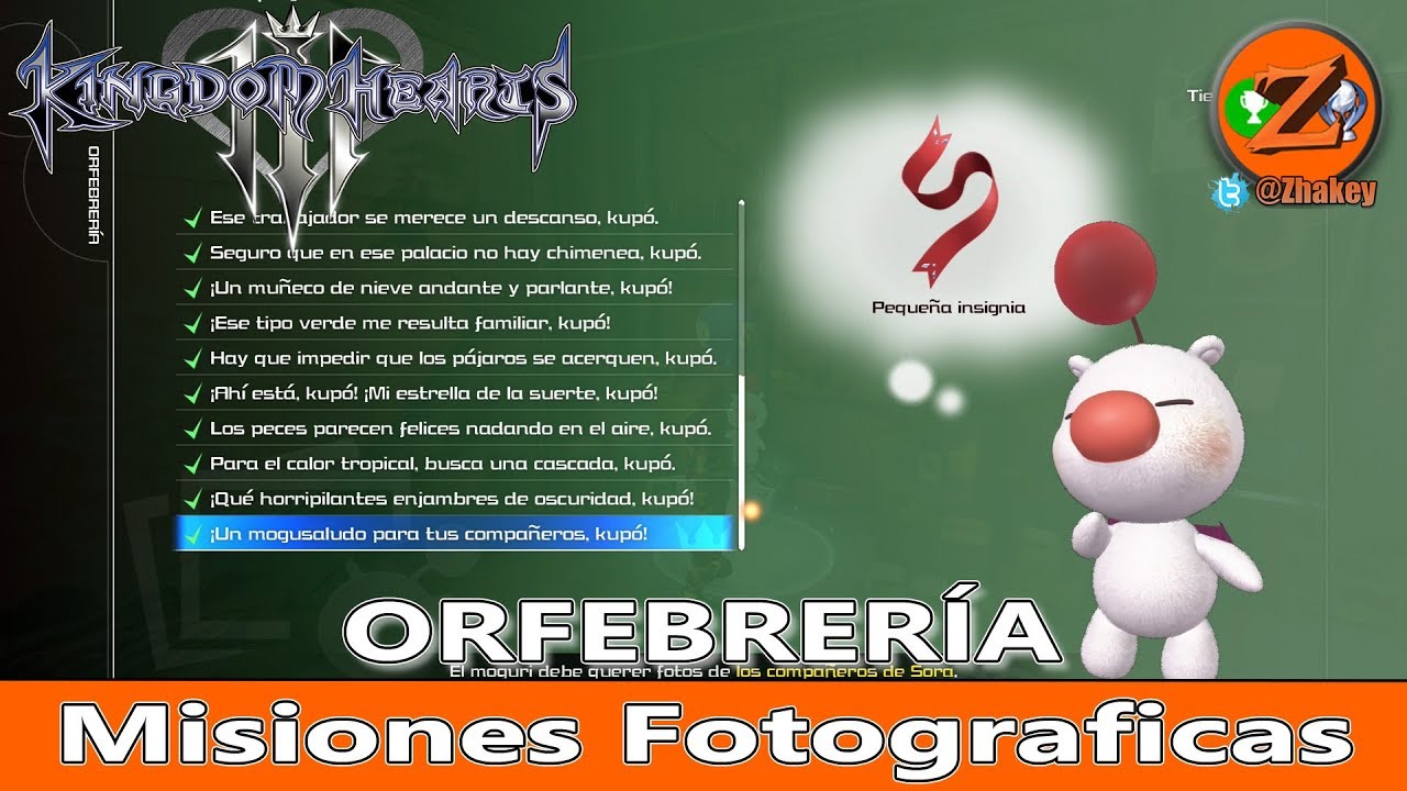 Kingdom Hearts 3: Todas las Fotomisiones de Moguri [OBJETOS ORFEBRERÍA]